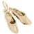 Dutch Shoes Charm in Yellow Gold Plated