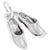 Dutch Shoes Charm In Sterling Silver