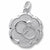 Wedding Rings Disc charm in Sterling Silver hide-image