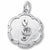 Treble Clef charm in 14K White Gold hide-image