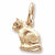 Cat Charm in 10k Yellow Gold hide-image