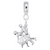 Square Dancers charm dangle bead in Sterling Silver hide-image