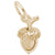 Acorn Charm in Yellow Gold Plated