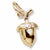 Acorn charm in Yellow Gold Plated hide-image