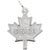 Maple Leaf, Canada Charm In 14K White Gold