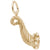 Horn Of Plenty Charm In Yellow Gold