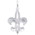 Fleur De Lis Charm In Sterling Silver