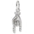 Goodluck Hand Charm In Sterling Silver