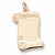 Diploma Charm in 10k Yellow Gold