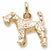 Kerry Blue Terrier charm in Yellow Gold Plated hide-image