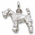 Kerry Blue Terrier charm in 14K White Gold hide-image