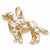 Gldn Retriever, Dog charm in Yellow Gold Plated hide-image