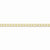 10K Yellow Gold Semi-Solid Curb Link Chain