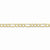 10K Yellow Gold Semi-Solid Figaro Chain Bracelet