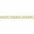 10K Yellow Gold Semi-Solid Figaro Chain Bracelet