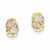 10k Tri-color Black Hills Gold Fancy Post Earrings