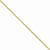 10K Yellow Gold Box Chain Anklet