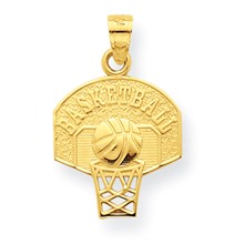10k Yellow Gold Basketball Charm hide-image