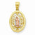 10k Gold Two-tone Our Lady of Guadalupe pendant, Beautiful Pendants for Necklace