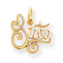 10k Yellow Gold Sister Charm hide-image