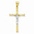 10k Yellow Gold CZ Crucifix pendant, Dazzling Pendants for Necklace