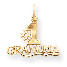 10k Yellow Gold #1 Grandma Charm hide-image
