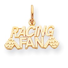 10k Yellow Gold Talking - Racing Fan Charm hide-image
