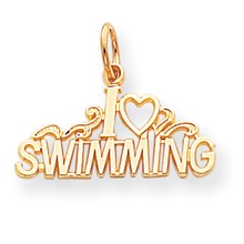 10k Yellow Gold Swimming Charm hide-image