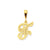 Initial F Charm in 10k Yellow Gold