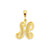 Initial H Charm in 10k Yellow Gold