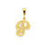Initial P Charm in 10k Yellow Gold