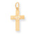 10k Yellow Gold DI-CUT CROSS Charm hide-image