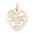 10k Yellow Gold Sweet 15 in Heart Charm hide-image