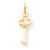10k Yellow Gold Solid Key Charm hide-image