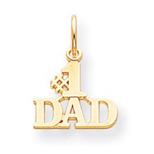 10k Yellow Gold #1 Dad Charm hide-image
