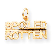 10k Yellow Gold Talking - Spoiled Rotten Charm hide-image