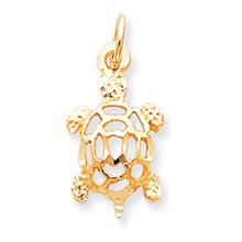 10k Yellow Gold TURTLE Charm hide-image
