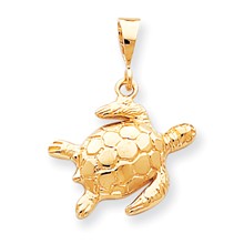 10k Yellow Gold TURTLE Charm hide-image
