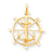 10k Yellow Gold ANCHOR IN A WHEEL Charm hide-image