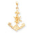 10k Yellow Gold LARGE ANCHOR Charm hide-image