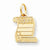 10k Yellow Gold Solid Diploma Charm hide-image