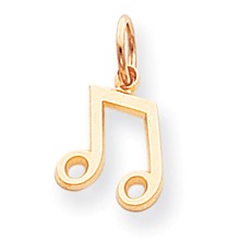 10k Yellow Gold Musical Note Charm hide-image