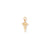 Solid Caduceus Charm in 10k Yellow Gold