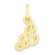 10k Yellow Gold Initial A Charm hide-image