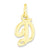 10k Yellow Gold Initial D Charm hide-image