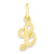 10k Yellow Gold Initial L Charm hide-image