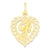 Initial F Charm in 10k Yellow Gold