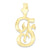 10k Yellow Gold Initial F Charm hide-image
