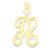 10k Yellow Gold Initial H Charm hide-image