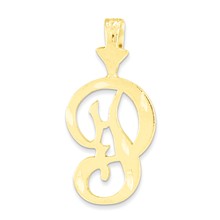 10k Yellow Gold Initial P Charm hide-image